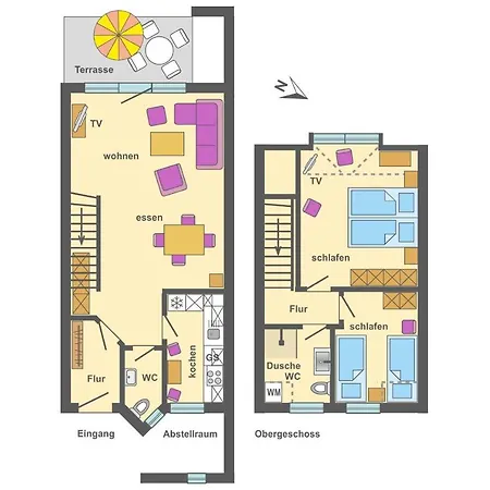 Freesenbruch Reihenhaus 5a - Eichhoernchen Zingst